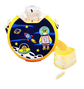 Portable Donut Water Bottle Tritan Plastic Donut Water Bottle With Straw