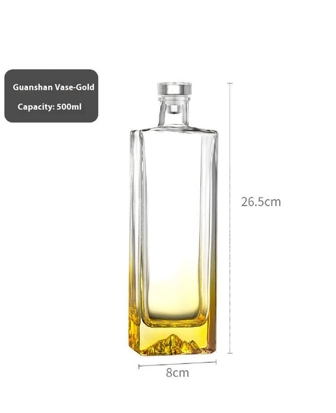 Guanshan Glass Wine Bottle Thick Bottom Fire Extinguisher Bottles