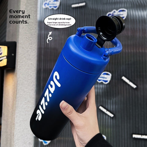 Household Stainless Steel Insulated Bottle With Anti Drop And Large Capacity